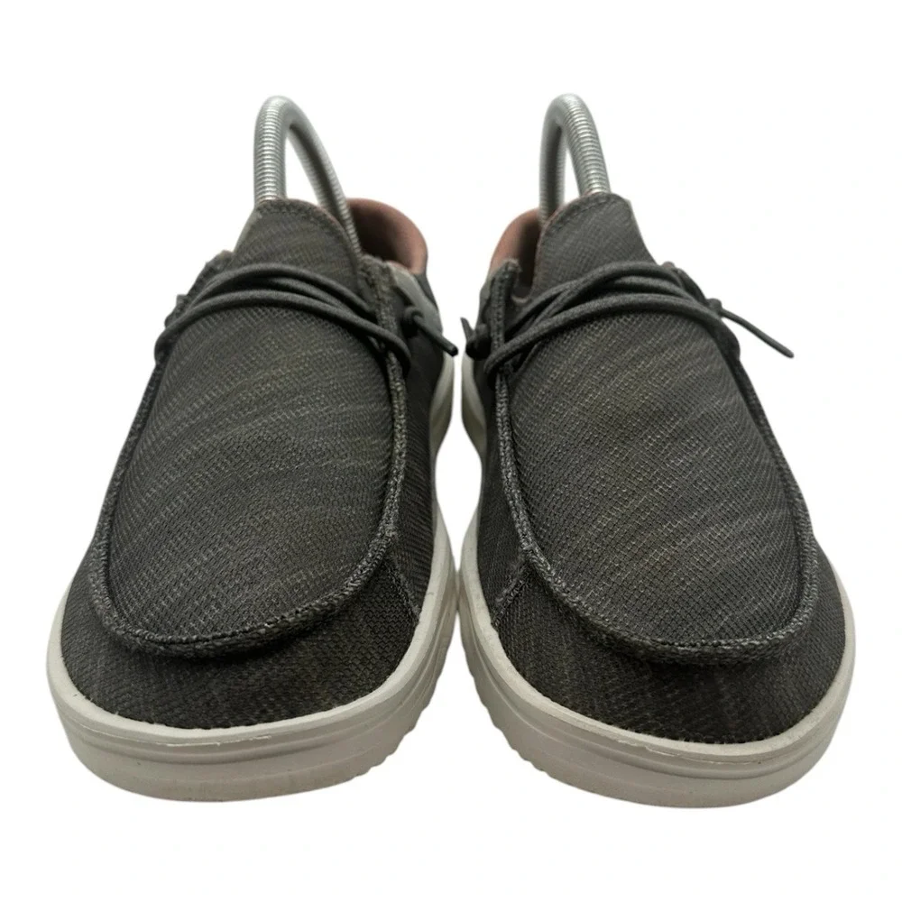 Hey Dude Wendy Frontier Shoes Womens 7 Reef Gray Slip On Loafers Dry‎ Step Mesh